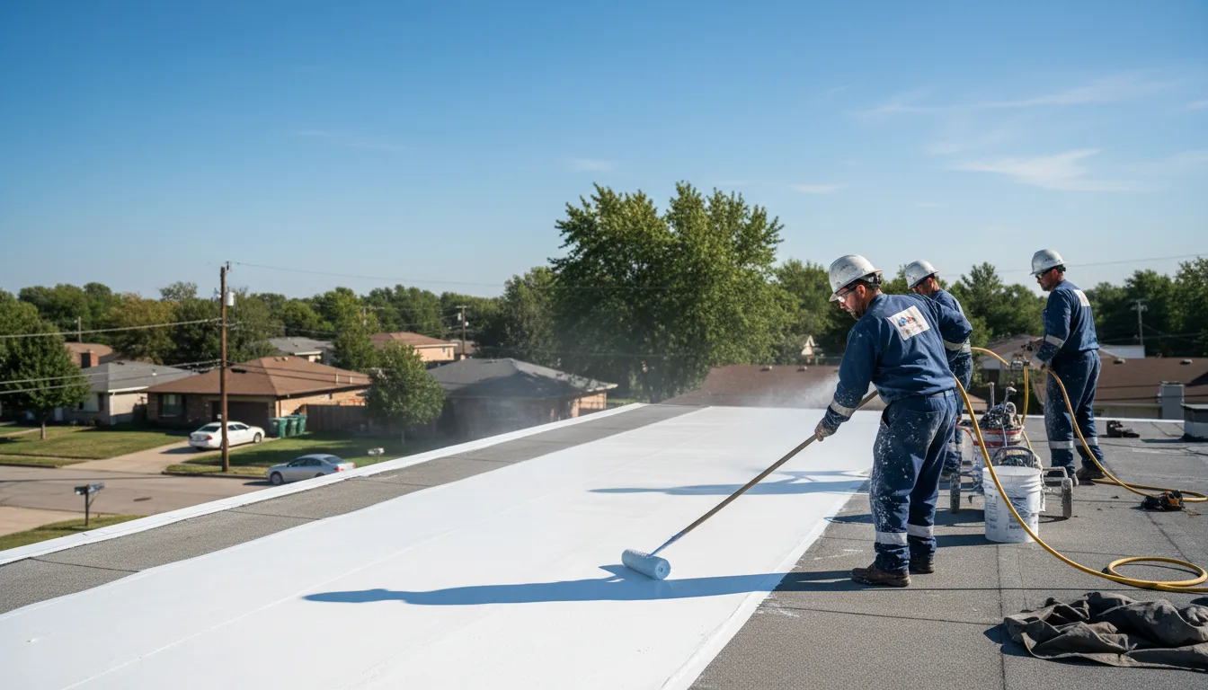 Commercial roof coating in Purcellville, VA near me